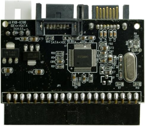 Cablecc IDE 100 133 DVD CD إلى اثنين من محول SATA 7PIN التسلسلي لمحرك القرص الصلب in Kuwait