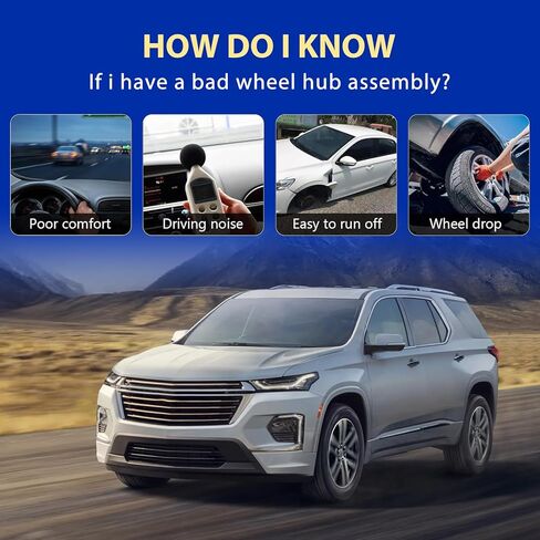 513277 محمل العجلة ومجموعة المحور الأمامي والخلفي لـ Buick Enclave، لـ Chevy Traverse، لـ GMC Acadia Limited، لـ Saturn Outlook - محمل عجلة مع 6 مقابس in Kuwait