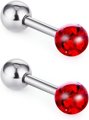 Earrings Studs for Women Sensitive Ears Stainless Steel Epoxy Rhinestone 16G(1.2mm) Post in Saudi Arabia