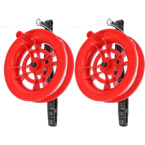 Zerodeko Kites Kids 2PCS Winder Winding Reel, Kite Twisted String Wheel with Anti- Slip Handle for Kids Adults and Outdoor Kite Flying Tool (100M) Kite String