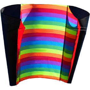 طائرة ورقية ناعمة بخطوط ملونة من HENGDA KITE، للأطفال والكبار، سهلة الطيران، تصميم ممتاز للنسيج والهيكل، الصور جميلة بدقة عالية، مناسبة للمبتدئين (65 × 38)