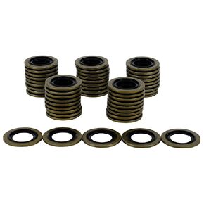 50PCS M14 Self-Centered Bonded Seal Oil Washers Gasket, Engine Oil Crush Washers Drain Plug Gaskets by Dsnaduo