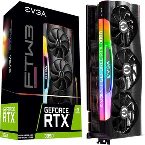 EVGA GeForce RTX 3090 FTW3 Ultra Gaming, 24GB GDDR6X, iCX3 Technology, ARGB LED, Metal Backplate, 24G-P5-3987-KR (Renewed)