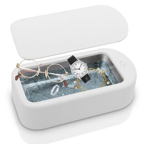 Ultrasonic Cleaner,640ML Professional Ultrasonic Cleaner for Jewelry Dental Aligner with High Power and All-Round Cleaning Capability Retainer Cleaner
