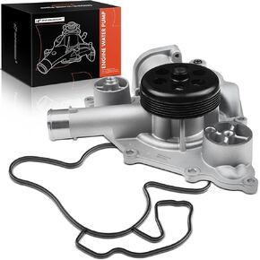 A-Premium Engine Water Pump W/Pulley & Seal [fits OHV, 8Cyl 5.7L 6.1L] Compatible with Chrysler 300 05-10 & Dodge Charger 06-10, Challenger 08-10, Magnum 05-08 & Jeep Grand Cherokee 05-08, Commander