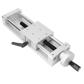 Sliding Table Linear Rail Stage, KA80-1402-50/100/150 Manual Stage Sliding Table Made of Aluminum Alloy Cross 80x80mm (150mm)