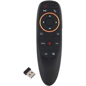 EASYTONE Air Mouse Remote Control, 2.4 GHz Wireless Voice Remote Control with IR Learning, Wireless Connection via USB Receiver Air Mouse for PC Android TV Box Laptop Projector Windows Android Mac OS