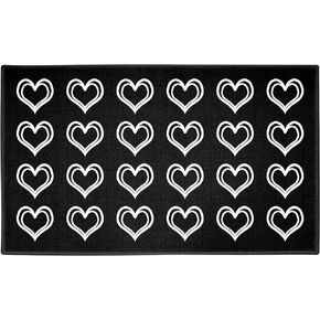 سجادة Booooom Jackson باللون الأسود للفصل الدراسي، سجادة للفصل الدراسي ذات قلب كبير مقاس 7'5"x13'Area، سجادة للقراءة مع ظهر غير قابل للانزلاق، سجادة للجلوس في الفصول الدراسية الابتدائية in Kuwait