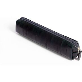 EEL Skin Leather Compact Pen CASE (Black) in Saudi Arabia