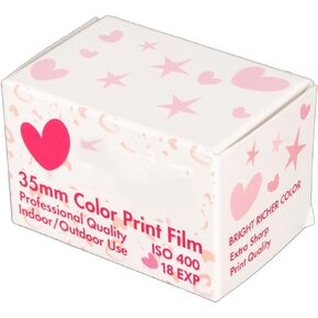 Color Print 35mm Film, ISO 400 Wide Exposure Latitude Medium Contrast Camera Color Negative Film for 135 Cameras, for Portraits and Capture The Moment (18 Sheet)