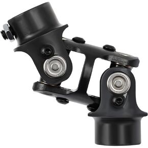 ROADFAR Smooth Steering Universal joints 3/4" DD x 3/4"-36 Spline Black Double U-Joint Shaft
