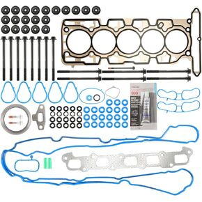 28Pcs Engine Cylinder Head Gasket Kit for 07-12 Chevy Colorado/Canyon 3.7L,07-10 H3/H3t 3.7L,07-08 I-370 3.7L Replace# HS26390PT/ES71334