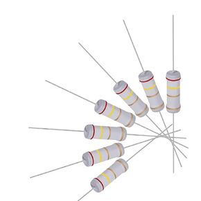 uxcell 40Pcs 2.4 Ohm Resistor, 3W 5% Tolerance Metal Oxide Film Resistors, Lead, Flame Proof for DIY Electronic Projects and Experiments