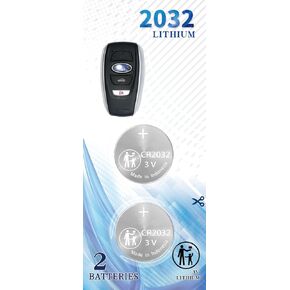2 Pack CR2032 Remote Key Fob Battery Replacement for Subaru 2017-2021 Ascent Crosstrek Forester Impreza Legacy Outback CVT STI WRX Smart case Shell Cover (FHYQ14AHX or 2AOKM-SB4)