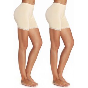 Women's Ultrathin Modal Stretch Short Leggings 2-Pack