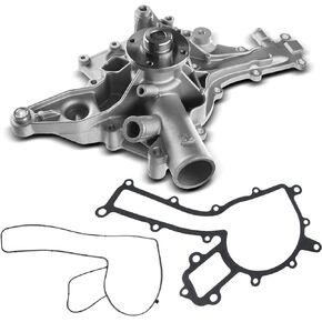 A-Premium Engine Water Pump W/Gasket [fits SOHC, 6,8Cyl 2.8 3.2 4.3 5.0 5.5] Compatible with Mercedes-Benz [C,CL,CLK,E,G,ML,S,SLK-Class] C280, CL500, C55 AMG, E320, G500 02-08, ML500, SLK320 & More