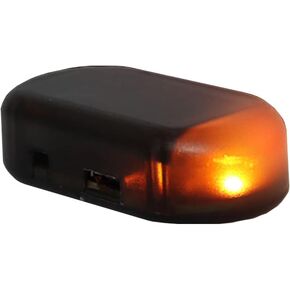 Onerbuy Solar Power Simulated Car Alarm LED Light Anti-Theft Warning Lights Flashing Security Lamp Blue, Pack of 1