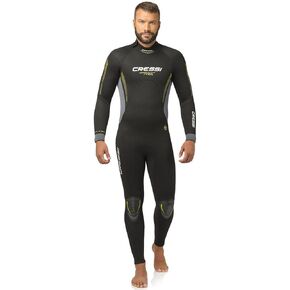 Cressi Men's Full Neoprene Wetsuit Back-Zip for Scuba Diving & Water Activities - Fast 5mm: Designed in Italy