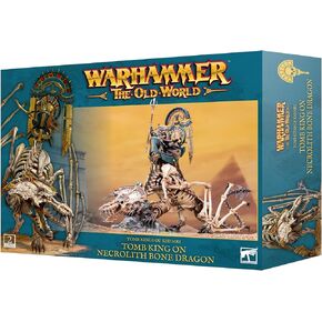 Warhammer Old World - Tomb Kings of KHEMRI - Tomb King ON NECROLITH Bone Dragon