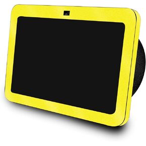 Glossy Glitter Skin Compatible with Amazon Echo Show 8 (3rd Gen, 2023) - Solid Yellow - Premium 3M Vinyl Protective Wrap Decal Cover - Easy to Apply | Crafted in The USA by MightySkins