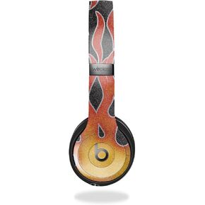 غلاف سماعة رأس لامع لامع متوافق مع Beats Solo 4 - Hot Flames - غطاء لاصق واقٍ من الفينيل 3M ممتاز - سهل الاستخدام | صُنع في الولايات المتحدة الأمريكية بواسطة MightySkins