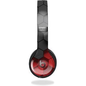 Skin Compatible with Beats Solo 4 - Two-Tone Hex - Premium 3M Vinyl Protective Wrap Decal Cover - Easy to Apply | Crafted in The USA by MightySkins