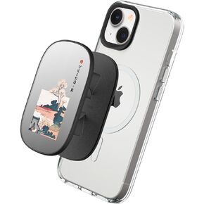 RHINOSHIELD GRIPMAX MagSafe Compatible - Mirror Phone Grip and Stand for Cases, Selfie Phone Holder, Supports Portrait and Landscape Mode, Durable, Smartphone Accessory - The Great Wave 1