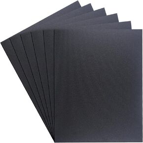 Frddiud Black ABS Plastic Sheet, 10 Pcs 12" x 16" Sided Rigid ABS Sheet (Matte & Textured Finish), DIY Materials Home Decor Handcrafts, Flexible Than Plexiglass Moldable Than Acrylic Sheet