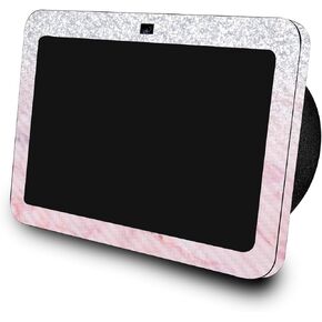 Carbon Fiber Skin Compatible with Amazon Echo Show 8 (3rd Gen, 2023) - Girly Marble Dazzle - Premium 3M Vinyl Protective Wrap Decal Cover - Easy to Apply | Crafted in The USA by MightySkins