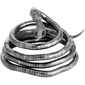 Flexible Bendable Snake Bracelet for Women Punk Snake Necklaces Choker Curved Snake Collar Choker for Men Girls Halloween Jewelry