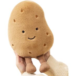 Large Potato Stuffed Animal - 10.23'' Kawaii Potato Plush - Plushy and Squishy Food Pillow Toy - Cute Plushie Toys Gift for Boys and Girls