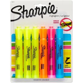 SHARPIE Accent Tank-Style Highlighters, 6 Colored Highlighters (25876PP)