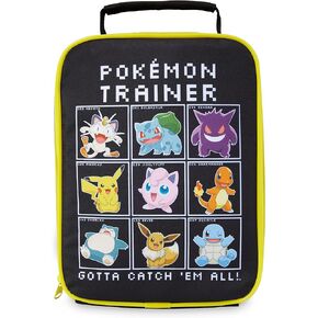 Pokemon Lunch Box Kids, Insulated Lunch Bag for School (Yellow)