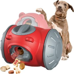 LapDog New Rolling Dog Treat Dispensing Toy, Dog Adjustable Slow Feeder, Dog Interactive Puzzle Toy for Small, Medium, Large Dogs Not A Chew Toy (Teal)