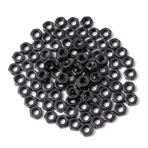 M3 Carbon Steel Grade 8 Hexagon Hex Nut Black Carbon Steel 200pcs