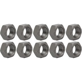 uxcell 10pcs M18 x 2.5mm Pitch Metric Coarse Thread Carbon Steel Left Hand Hex Nuts