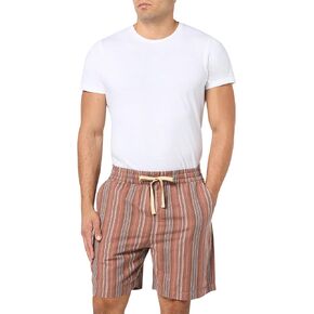 Lucky Brand Men's 7" Striped Linen Pull-on Shorts