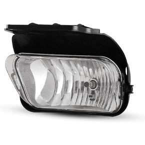 AUTOWIKI Fog Lights for 2003-2007 Chevy Silverado/ 2002-2006 Chevy Avalanche (w/o Body Cladding) With Clear Lens 2PCS Fog Lamps