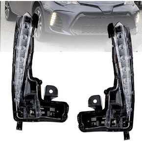 labwork 1 Pair Fog Lights Replacement for Toyota Corolla 2017-2019 SE XSE Clear Lens Driving Fog Lights Lamps Driver and Passenger Side
