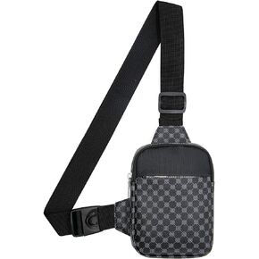 حقيبة Long Keeper Mini Sling - حقيبة هاتف كروسبودي من الجلد النباتي للنساء والرجال مقاومة للماء للسفر والجري وحقيبة صدر يومية كاجوال