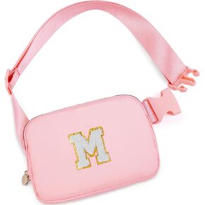 Mothers Day Gifts for Mom,Mom Gifts from Daughter,Gifts for Mom,Gifts for Wife Sister Her,Birthday Gift for Mom,Mother in Law Gift,Mama Gifts Idea,Crossbody Bags,Initial White M,Pink Bag