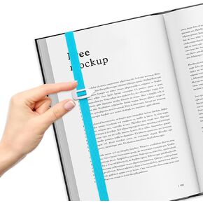 Elastic Bookmarks for Any Books for Women, Men, Book Lovers, Students Teachers Reading Page Tags (Black)
