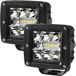 3 Inch Led Pods Light Bar - BEAMTRON 36W 3600LM Cubes Waterproof Flood+Spot Driving Fog Offroad Lights for Truck Pickup Golfcart UTV ATV SUV Tractors Boat Automotive