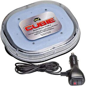 Wolo 3726M-CA Cubie Warning Light Clear Lens & Amber LEDs