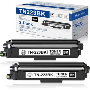 NUCALA Compatible Toner Cartridge Replacement for Brother TN223BK (Black, 2-Pack)