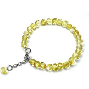 Natural Baltic Amber Women's Bracelet.Amber Bracelet for Adults.