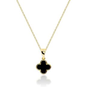 Four leaf clover necklace for women/girls and teenagers, best gift for birthdays/anniversaries/graduations, Chain available in gold plated or silver plated, Gift Box included