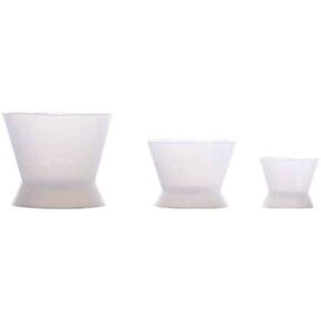 3piece Flexible Dental Lab Silicone Mixing Cup Acrylic NonStick Bowl Dappen Dish