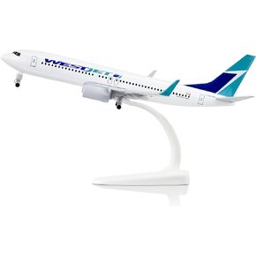1/300 طائرات دييكاست نموذج طائرة أمريكية ويستجيت بوينغ 737 نموذج طائرة للمجموعات والهدايا (Westjet 737)