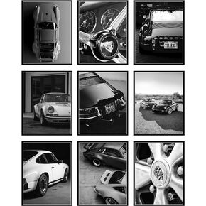 BigWig Prints McLaren Poster - McLaren 720S GT3X, Sports Car Poster, Cool Car Posters, Car Wall Art, Sports Car Wall Decor, Car Posters for Bedroom, Race Car Room Decor - Unframed Set of 6 (8x10")